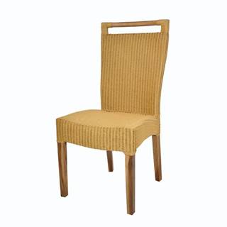 Jedálenská stolička CALLISTA žltá/hnedá
