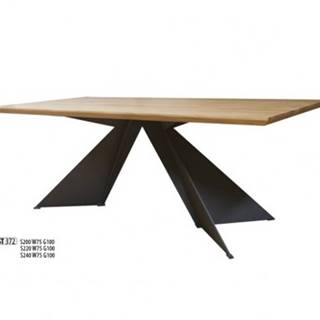 Drewmax Jedálenský stôl Metal ST372 / dub