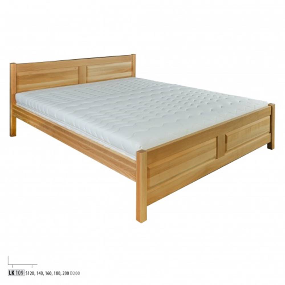 Drewmax  Jednolôžková posteľ - masív LK109 | 120 cm buk, značky Drewmax
