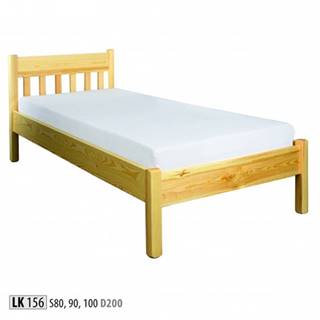 Drewmax  Jednolôžková posteľ - masív LK156 | 90 cm borovica, značky Drewmax
