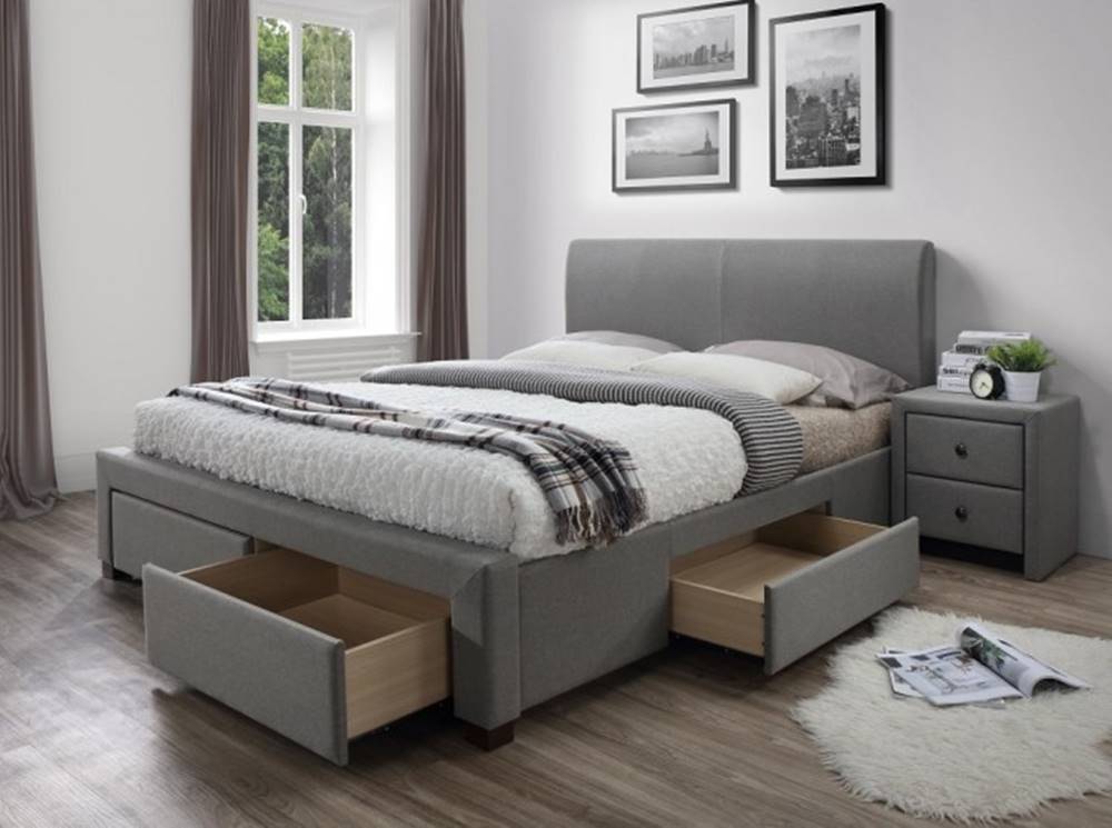 OKAY nábytok Čalúnená posteľ Marion 160x200, vrátane roštu a úp, bez matracov, značky OKAY nábytok