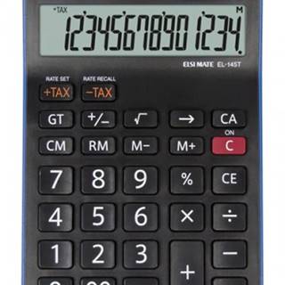 Sharp Kancelárska kalkulačka  EL-145TBL, solárne napájanie, značky Sharp