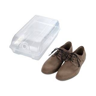 Transparentný úložný box na topánky Wenko Smart, šírka 21 cm