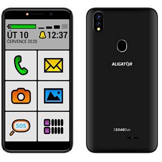 Mobilný telefón Aligator S5540KS 2GB/32GB, Kids+Senior, čierny