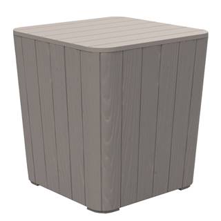 Kondela Záhradný úložný box/príručný stolík sivá IBLIS, značky Kondela