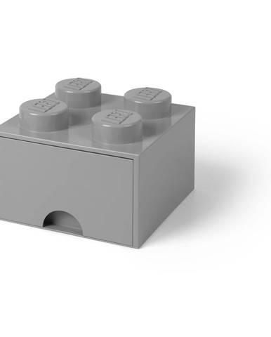 Sivý úložný box štvorec LEGO®