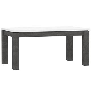 Stôl Lenox/Brugia ALCT44 biely lesk/beton