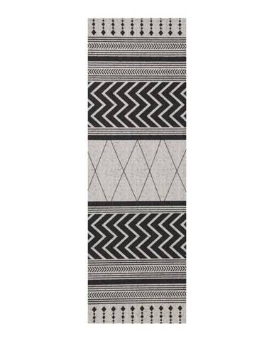 Sivo-čierny behúň Zala Living Cook & Clean Novo, 60 × 180 cm