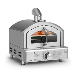 Klarstein Pizzaiolo Neo, plynová pec na pizzu, vrátane kameňa na pizzu, termometer, nerezová oceľ