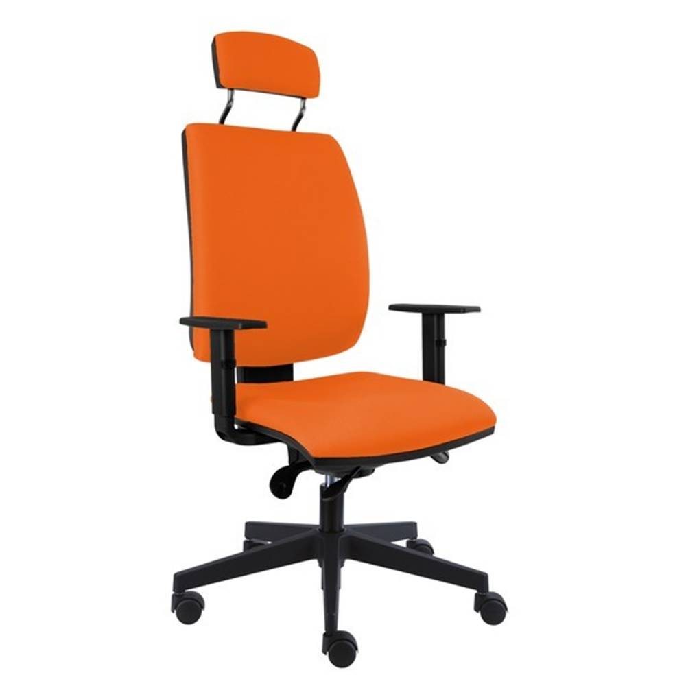 Sconto Kancelárska stolička CHARLES oranžová, značky Sconto