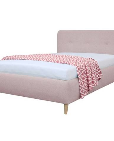 Čalúnená posteľ NOELA staroružová, 140x200