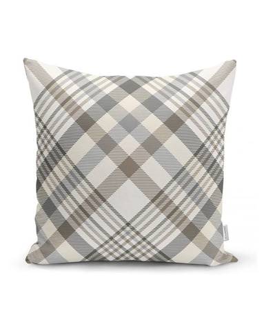 Sivo-béžová dekoratívna obliečka na vankúš Minimalist Cushion Covers Flannel, 45 x 45 cm