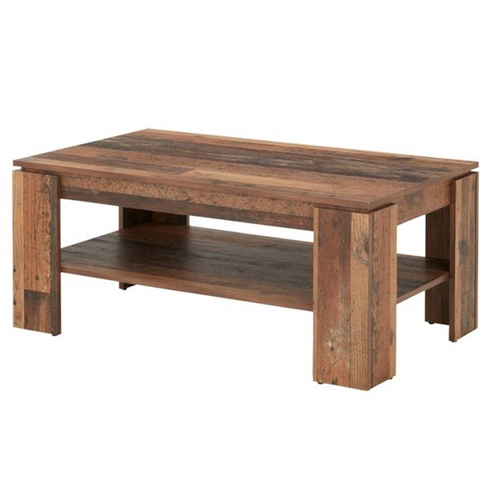 Sconto Konferenčný stolík HARRISON tmavé drevo s patinou, značky Sconto