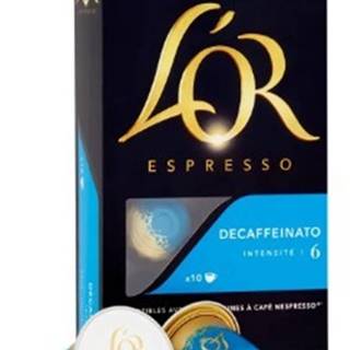Kapsule L'OR Espresso Decaffeinato, 10ks