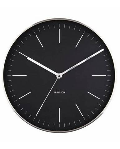 Karlsson 5732BK dizajnové nástenné hodiny, pr. 28 cm