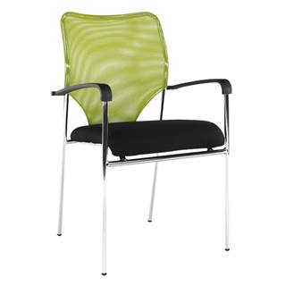 Zasadacia stolička zelená/čierna UMUT poškodený tovar