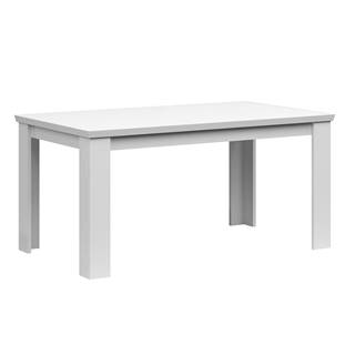Kondela Rozkladací jedálenský stôl biela 160-200x91 cm ARYAN, značky Kondela