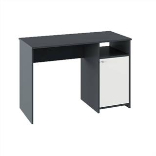 PC stôl grafit/biela DEDE
