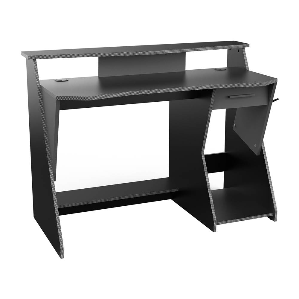IDEA Nábytok PC stôl SKIN sivý/čierny, značky IDEA Nábytok