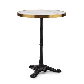 Blumfeldt  Patras Lux, bistro stôl s trojnohým podstavcom, mramorový stôl, Ø: 57,5 cm, výška: 72 cm, značky Blumfeldt