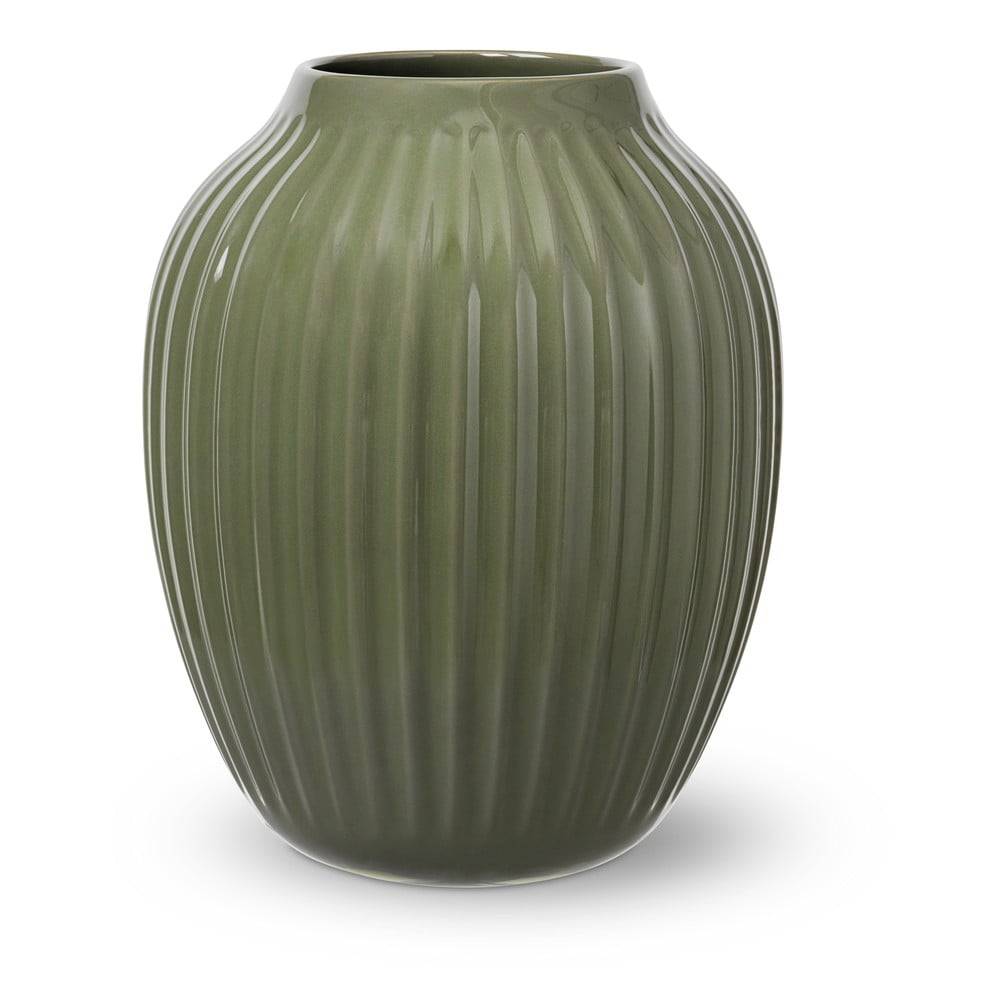 Kähler Design Tmavozelená kameninová váza , výška 25,5 cm, značky Kähler Design