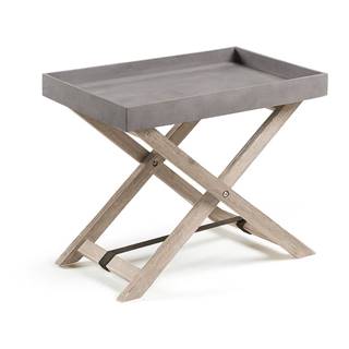 La Forma Sivý skladací stolík z akáciového dreva Kave Home Stahl, značky La Forma