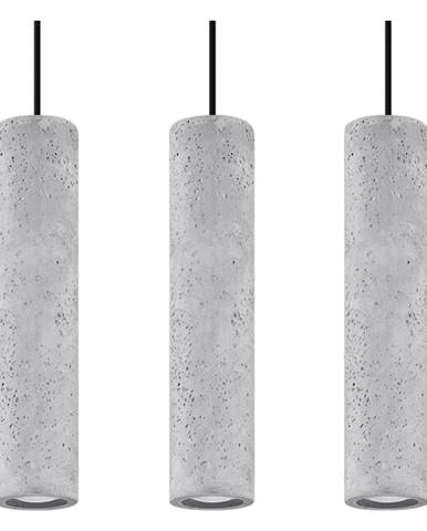 Betónové závesné svietidlo Nice Lamps Fadre, dĺžka 40 cm