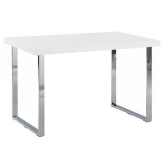 Kondela Jedálenský stôl biela HG + chróm TALOS P2 poškodený tovar, značky Kondela