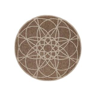 Floorita Hnedý vonkajší koberec  Tondo, ⌀ 194 cm, značky Floorita