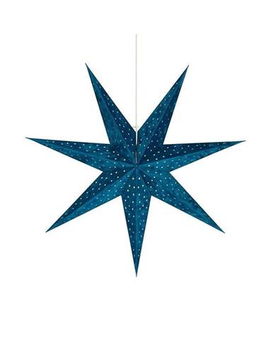 Modrá svetelná dekorácia Markslöjd Velours, výška 75 cm