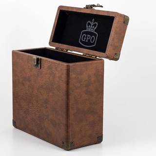 GPO Hnedý kufrík na vinylové dosky  Vinyl Case, značky GPO