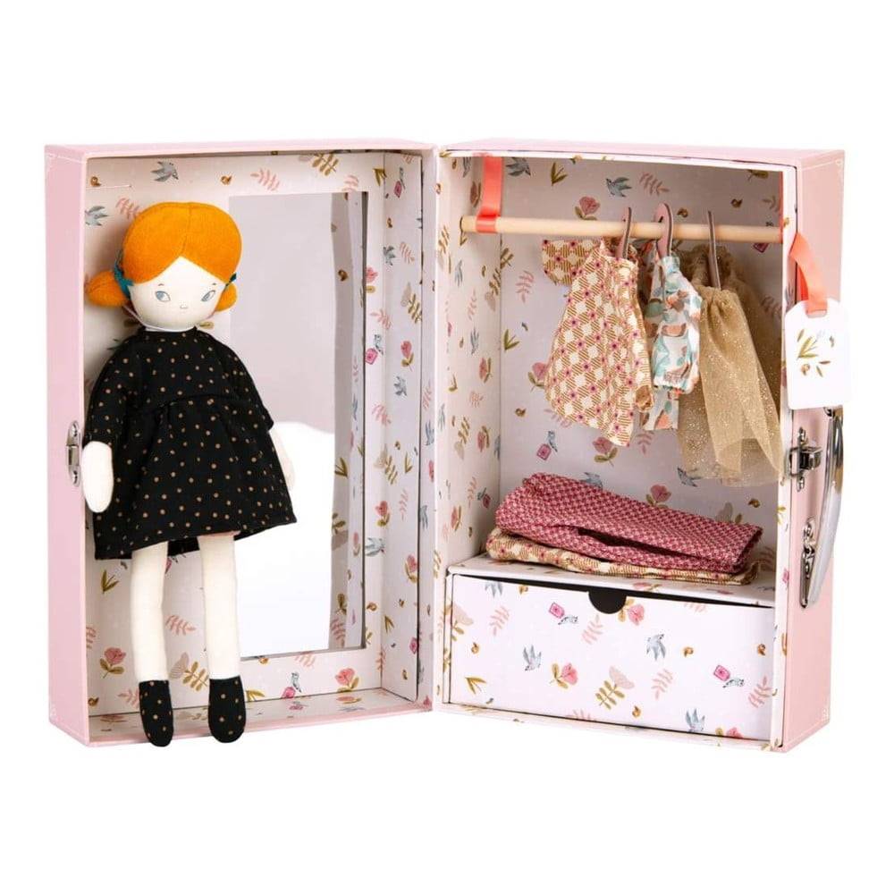 Moulin Roty Prezliekacia súprava s bábikou v kufríku  Malá Parížanka, značky Moulin Roty