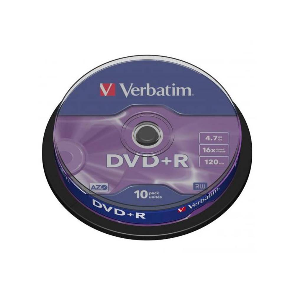 Verbatim VERBATIM DVD+R 4.7GB/10 CAKE, značky Verbatim