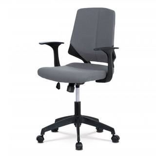 AUTRONIC  KA-R204 GREY kancelárska stolička, sivá látka, čierne plastové područky, značky AUTRONIC