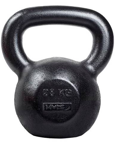 Litinový kettlebell HMS KZG28 28 kg, černý