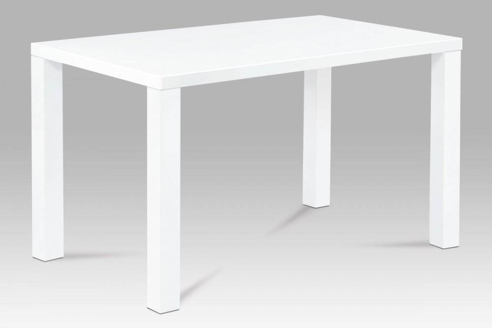 AUTRONIC  AT-3006 WT jedálenský stôl 120x80x76cm, vysoký lesk biely, značky AUTRONIC