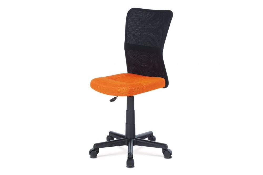 AUTRONIC  KA-2325 ORA kancelárska stolička, oranžová mesh, plastový kríž, sieťovina čierna, značky AUTRONIC