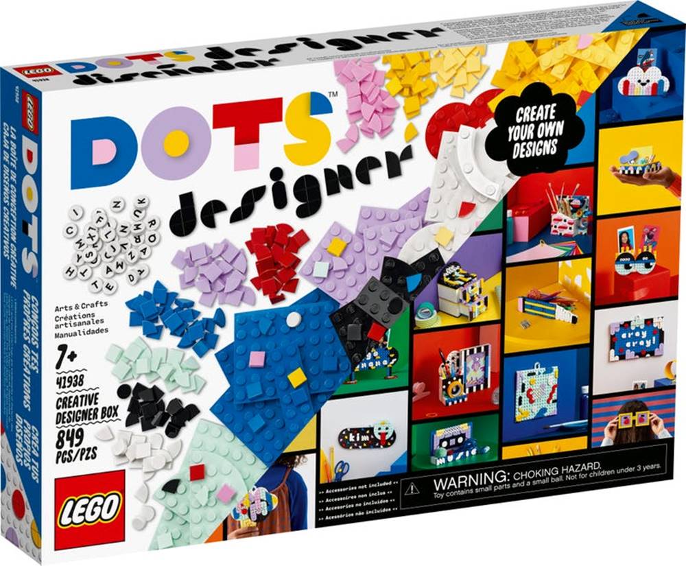 LEGO  DOTS KREATIVNY DIZAJNERSKY BOX /41938/, značky LEGO