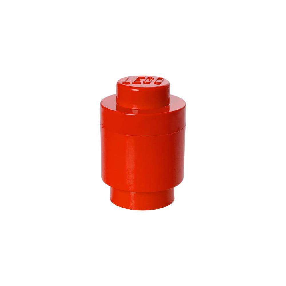 LEGO® Červený úložný okrúhly box , ⌀ 12,5 cm, značky LEGO®