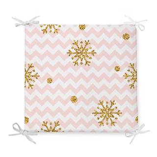 Minimalist Cushion Covers Vianočný sedák s prímesou bavlny  Pastel Stripes, 42 x 42 cm, značky Minimalist Cushion Covers