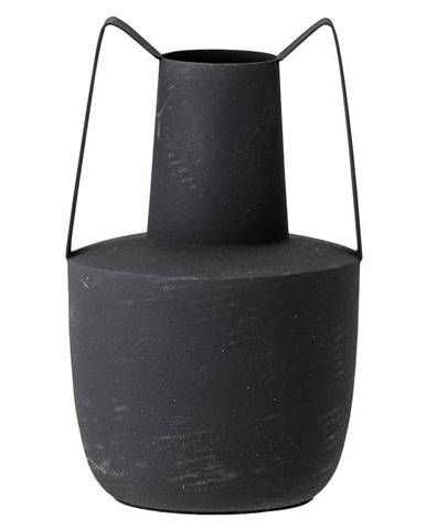 Čierna kovová váza Bloomingville Itamar, výška 20,5 cm