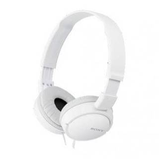 Sony  MDRZX110, bílá sluchátka s hlavovým mostem, značky Sony