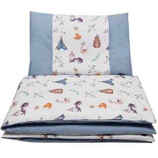 EKO Bielizeň posteľná 2-dielna Indians Animals 90x120cm + 40x60cm