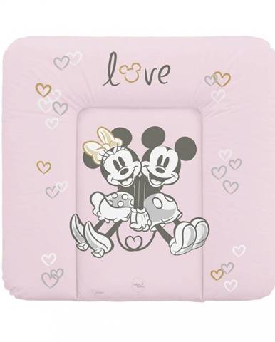 CEBA Podložka prebaľovacia mäkká na komodu (75x72) Disney Minnie & Mickey Pink