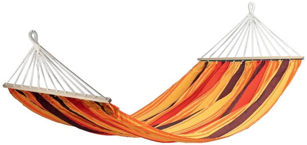 ST LEISURE EQUIPMENT Sieť OLIVIA, bavlna, oranžová, hojdacia, max. 200 kg, 200x150 cm, značky ST LEISURE EQUIPMENT