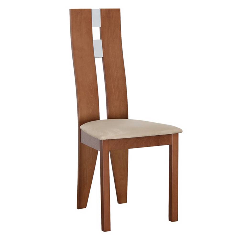 Kondela KONDELA Drevená stolička, čerešňa/látka béžová, BONA NEW, značky Kondela