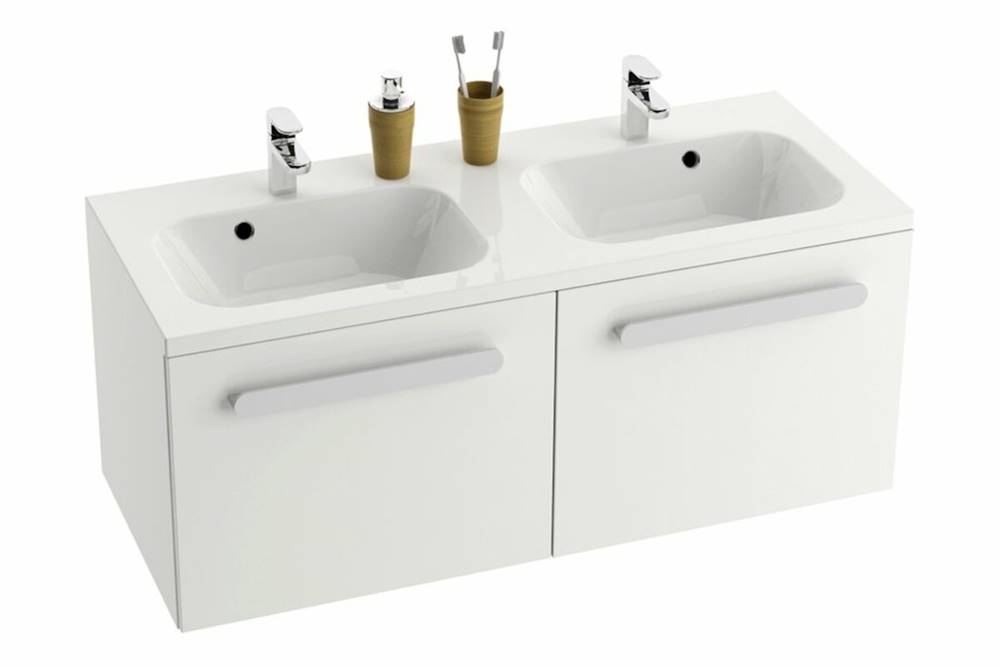 Ravak Kúpeľňová skrinka pod umývadlo  chróme 120x49 cm biela, značky Ravak