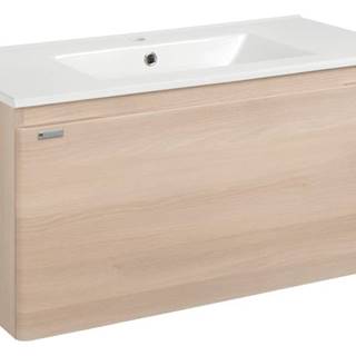 Kúpeľňová skrinka s umývadlom Naturel Ancona 100x45x46 cm akácie ANCONA2100DV