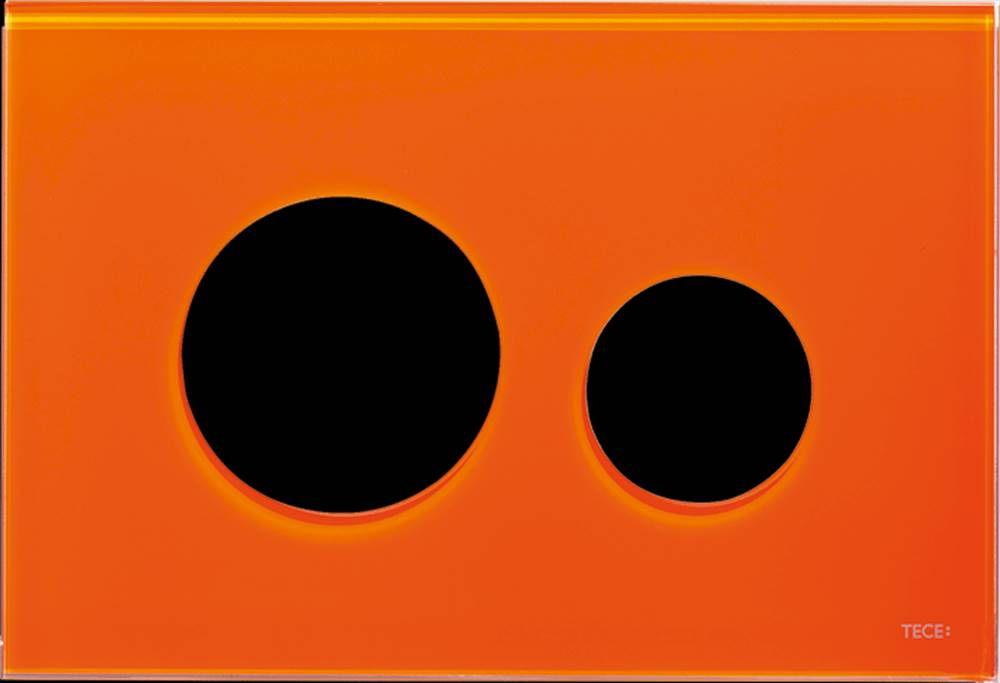 Tece Kryt ovládacieho tlačidla  Loop sklo oranžová, značky Tece