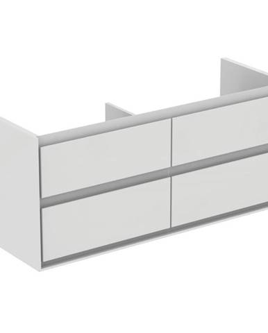 Kúpeľňová skrinka pod umývadlo Ideal Standard Connect Air 120x44x51,7 cm v kombinácii šedý dub / biela mat E0822PS
